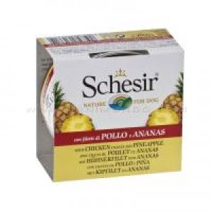 Schesir Cão Frango e Ananás lata 150gr